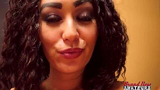 god, lexxie's tiny frame gags on that deepthroat machine while her pussy takes savage pounding