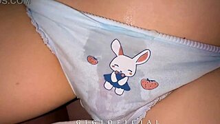 Bunny Panty Sniffer Stepdad Licks Teen Pussy Outdoor