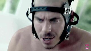 she bounces cowgirl on his cock then bends over screaming to orgasm