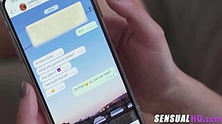 Wanna taste this cheating slut's wet cunt while she fingers clit?