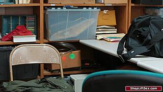 Hot Shoplifter Gets Banged Hard by Horny Officer in Office Reality Fuck!