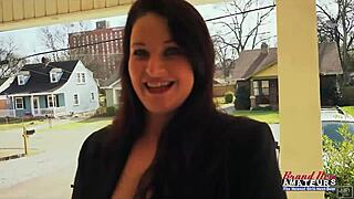 Big Titted Brunette Kylie Shae Fingers Pussy Then Swallows Hot Cum