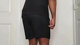 early morning solo nude undressing spreading buttocks cheeks wide open