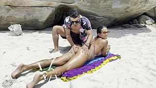 Nudist Beach Hottie Fills My Pussy with Cum Right There on the Sand!!