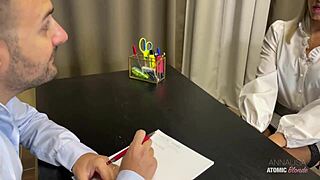 wanna see this slutty wife swallow cum for the job after deepthroat domination? 😈💦