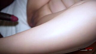 Naughty Japanese mimi bent over doggystyle takes big black cock creampie shaved pussy uncensored interracial