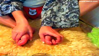 webcam foot fetish babe superoksana teases soles closeup