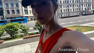 Blonde Babe Tries On Erotic Outfits in Open-Door Shop Changing Room Tease