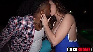 omg cuck hubby 😩 watching his wife ride that monster bbc rough interracial!!