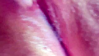 Watch Me Finger My Wet Big Pussy Lips and Clit Up Close with Dirty Talk Moans!
