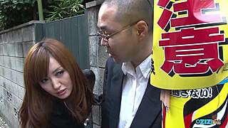 Streetwalker with Big Clit Tits Kneels for Cum Guzzling BJ!