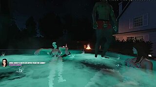 Girlfriend Ashley's Interracial Swinger Birthday House Party Game