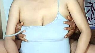 Desi cutie Alisha Bhabhi flaunts her big juicy boobs and wet pussy close-up