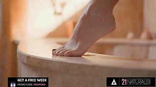 sexy lena coxx showers then bends for perfect ass monster cock pounding