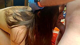 emotional thrill builds as gargantuan cock stuffs mouth after massage