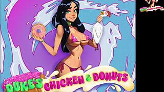 Colombian Valery stuffs gaping pussy in fishnets leggings part 2