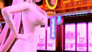 Hatsune Miku & Megurine Luka SHAKE BIG TITS in World End DANCEHALL