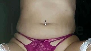 skinny latina otaku in fishnets bent over for creampie doggy quickie