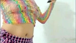 oh god opening wide for pink dildo deep in her wet pussy feels amazing and submissive