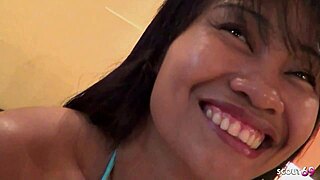 Filming this Asian milf whore bareback doggystyle was my hottest hotel mistake ever