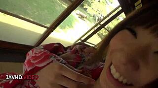 naughty hitomi oki teases with blowjob then fucks wild 😘💦