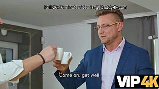 daddy your girlfriend's shaved pussy needs your old cock now while hubby's away