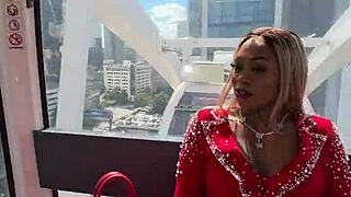 Ebony Babe Rips Clothes and Squirts Dripping Wet Pussy All Over Atlanta Streets