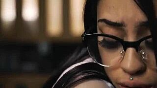 yo this bad schoolgirl rims balls deepthroats then rides for cum on tits