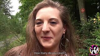 french slut kaily gangbanged on road edge then double penetrated in forest