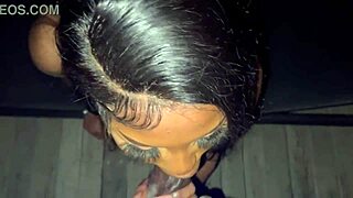 Steamy oral fills mouth with heavy cum load