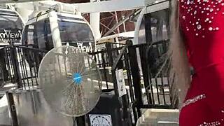 Ebony Babe Rips Clothes and Squirts Dripping Wet Pussy All Over Atlanta Streets