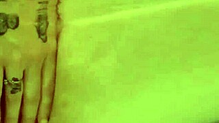 hot babe in tub caresses pierced nipples rubs big pink pussy lips closeup solo amateur