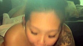 i owed him so i sucked every drop of cum pov deepthroat gagging sloppy blowjob!