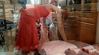 french amateur in lingerie garter belt heels gets rimmed deepthroated fucked cumshot 😈👠