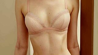 sexy lingerie models tease in flower panties showing cute barefoot feet