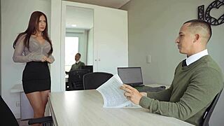 i sneak seduce skinny latina boss fuck office cowgirl big tits swollen wet pussy quickie homemade