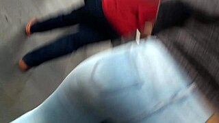 i saw this latina teen's tight jeans hugging her huge ass and couldn't look away voyeur style... damn