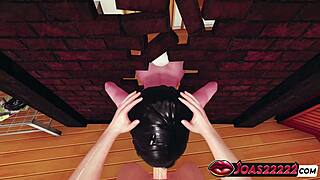 imagine nola's black latex gloves stroking that monster cock through the gloryhole before sloppy moans and facial blast