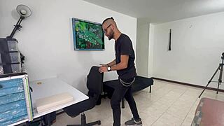 medellín tailor pounds hot venezuelan in quick wet doggystyle and missionary cum on ass blast