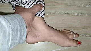 Stepson sneaks in during stepmom's massage for deep pussy pounding.