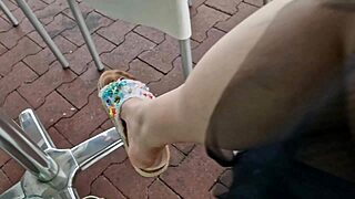 nicoletta's awkward public restroom laughs and fetish farts compilation