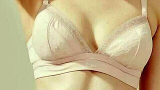 sexy lingerie models tease in flower panties showing cute barefoot feet