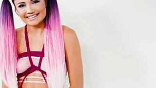 Petite Adria Rae Bent Over Takes Monster Cock Doggystyle with Toys