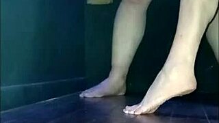 French femdom mature slave gloryhole blowjob session at amazons croix