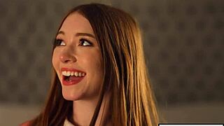 petite redhead stepsis and tiny teen bestie fuck stepbro in hot threesome dare