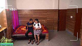 Suggestive Indian College Girl Teases In Uniform