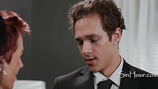 Jayden Marcos consoles grieving gilf Ruby Lynne during funeral sex