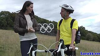 english milf bent over in heels for doggystyle facial cumshot