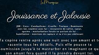 i'm so jealous watching you stroke for another woman... cum hard for me, cuck husband