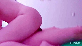 😈 morning ride on big black cock with wet teen babe's juicy pussy